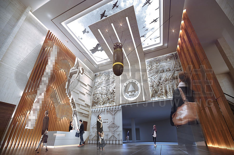 區(qū)人武部國防教育基地設計